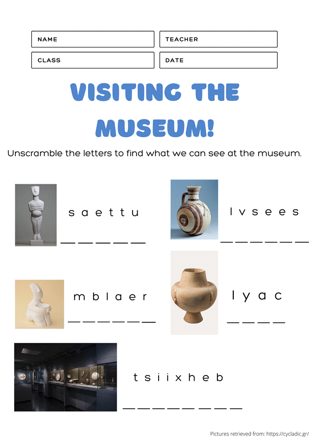 going to the museum!